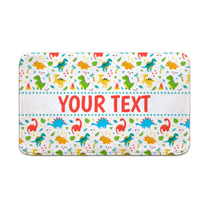Personalized Bath Mat - Dinosaurs - 18" x 30"