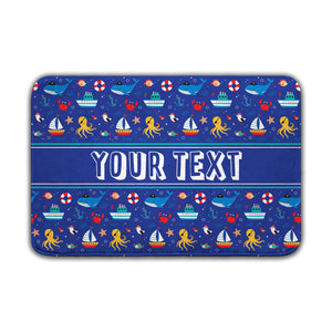 Personalized Bath Mat - Nautical - 24" x 36"