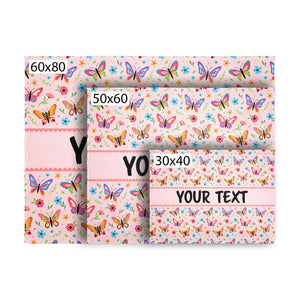 Personalized Blanket - Butterflies - All Sizes