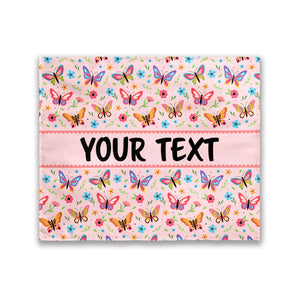 Personalized Tapestry - Butterflies - 50" x 60"