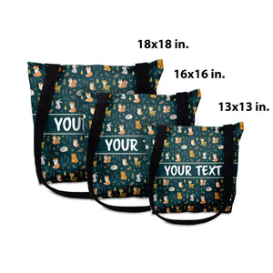 Personalized Tote Bag - Woodland Creatures - All Sizes