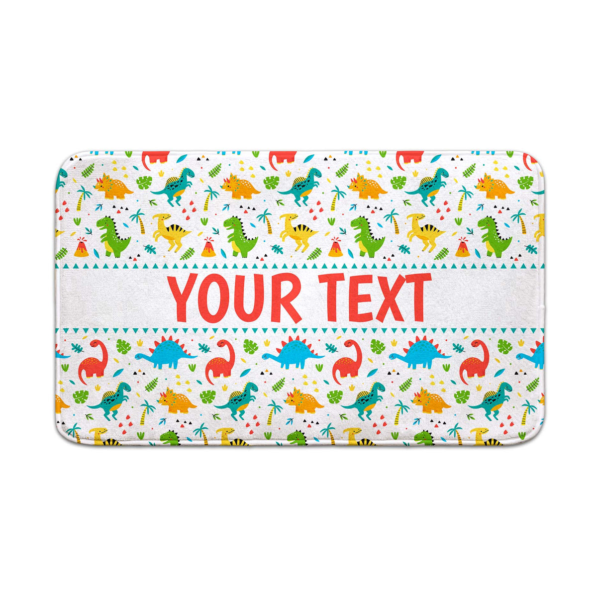 Personalized Bath Mat - Dinosaurs - 18" x 30"