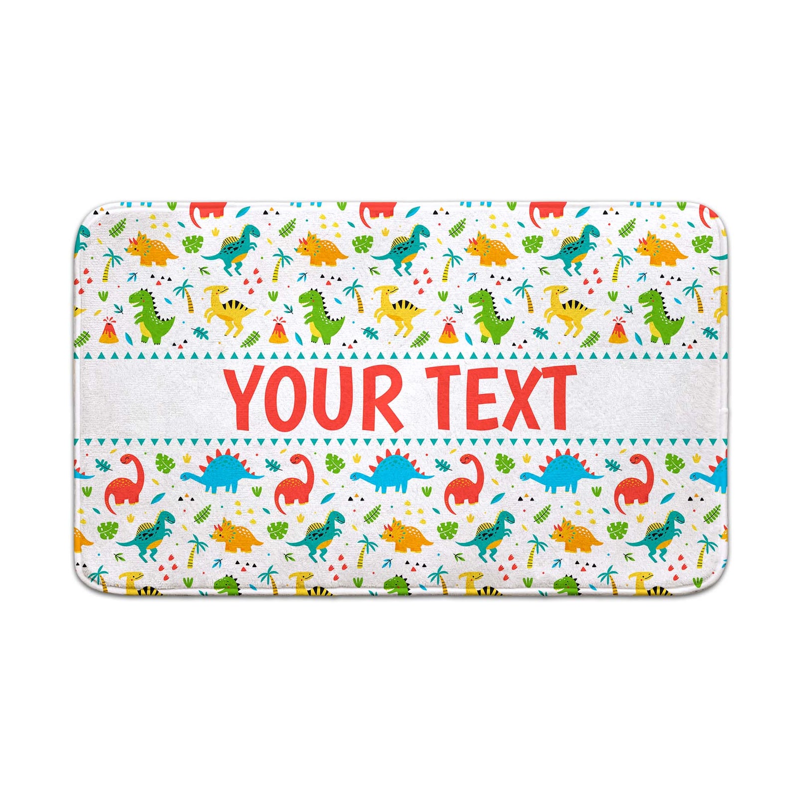 Personalized Bath Mat - Dinosaurs - 18" x 30"