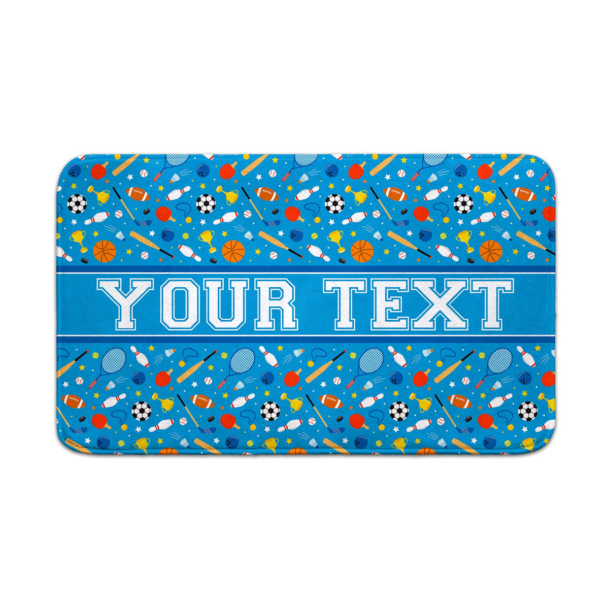 Personalized Bath Mat - Sports - 18" x 30"
