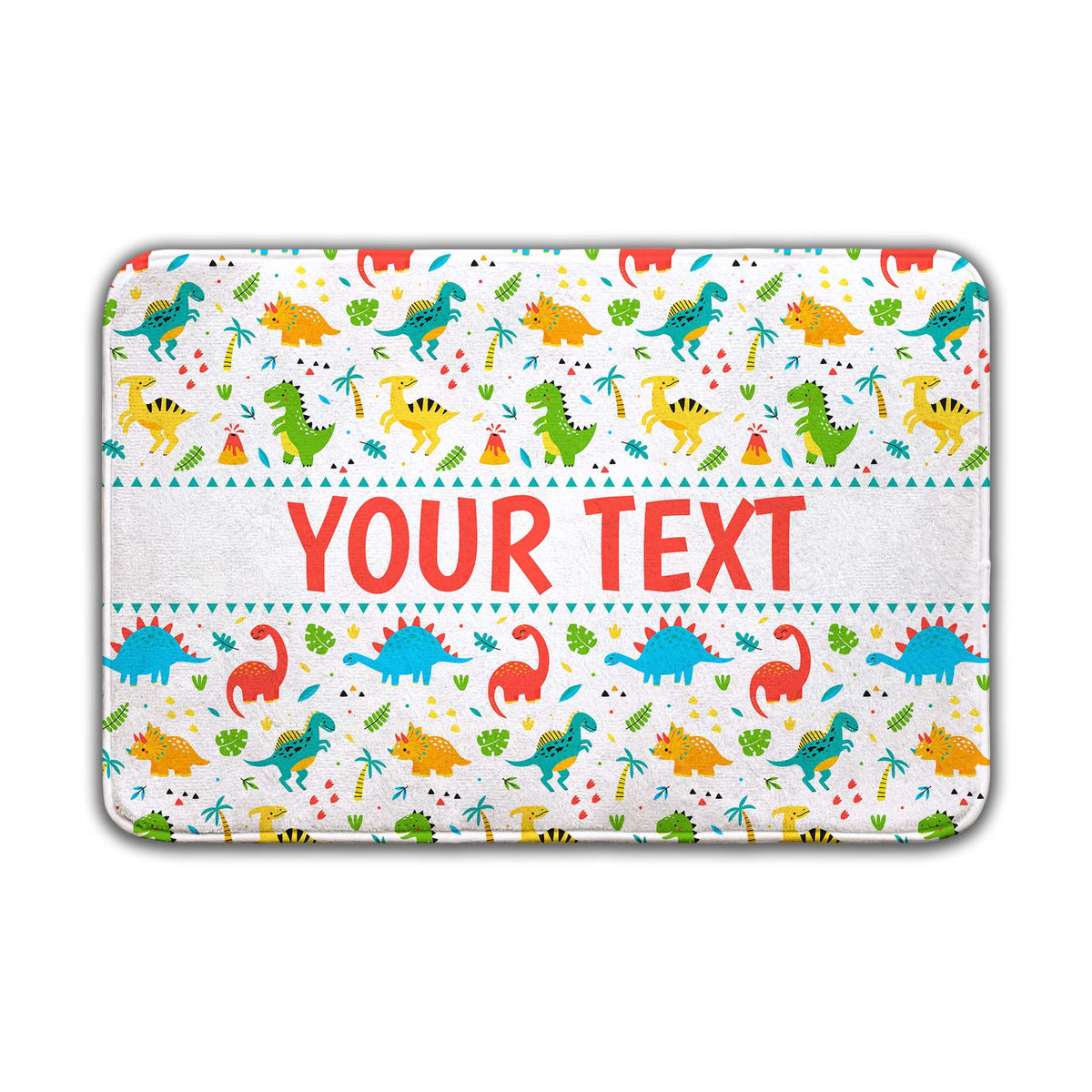 Personalized Bath Mat - Dinosaurs - 24" x 36"
