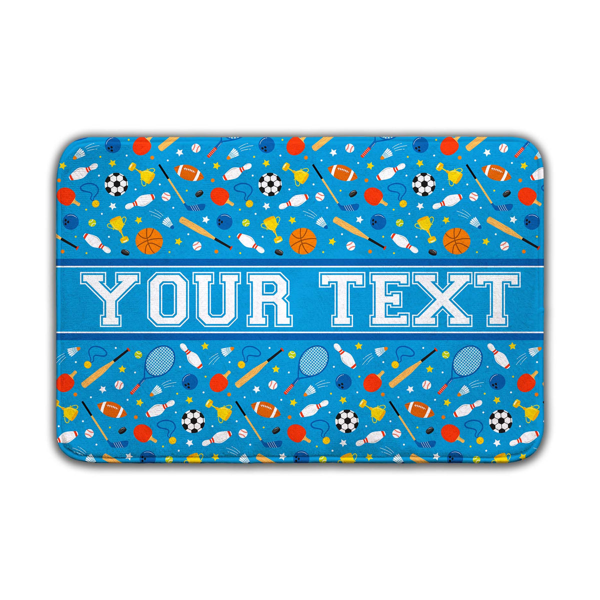 Personalized Bath Mat - Sports - 24" x 36"