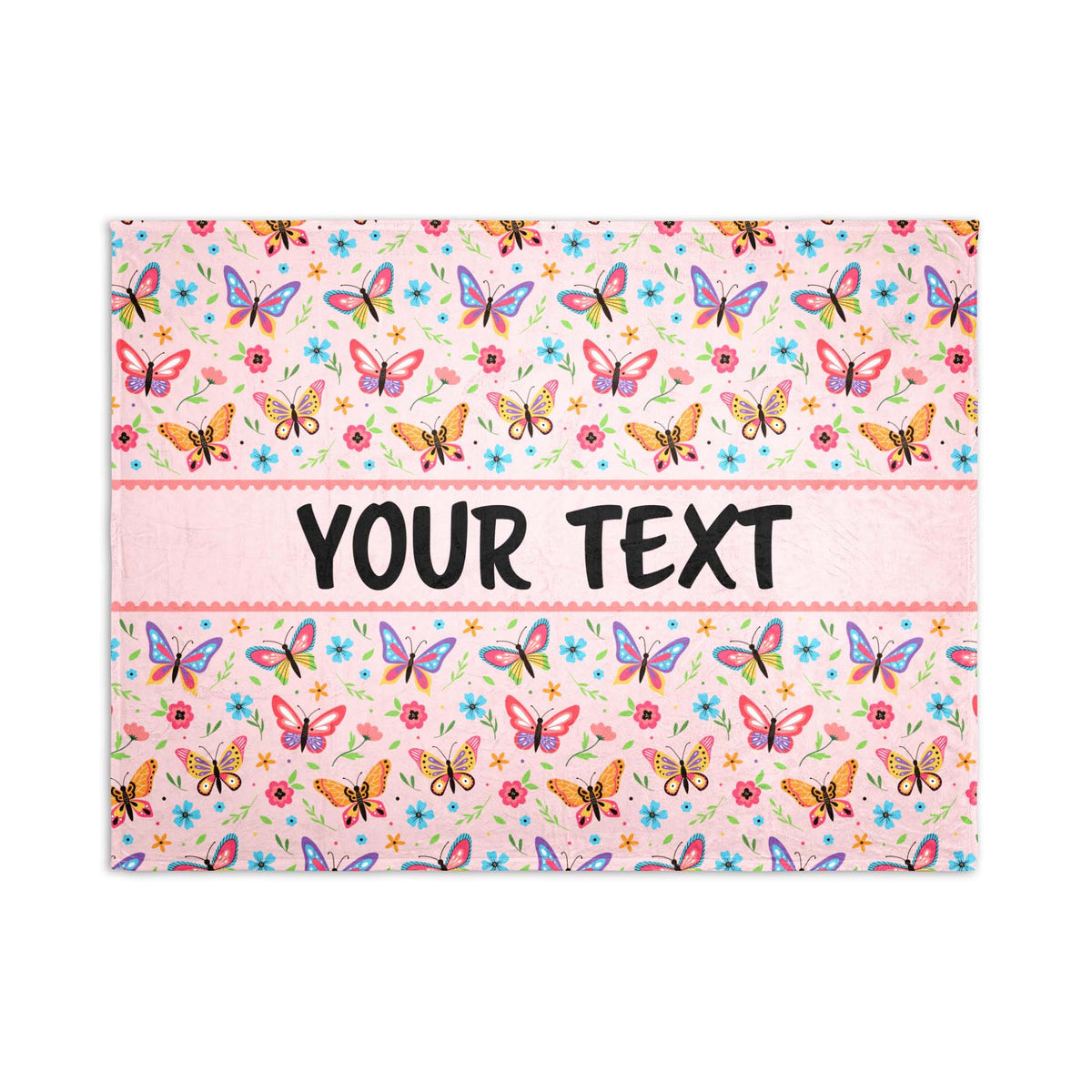 Personalized Blanket - Butterflies - 30" x 40"