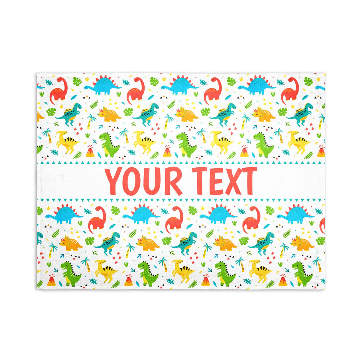 Personalized Blanket - Dinosaurs - 30" x 40"