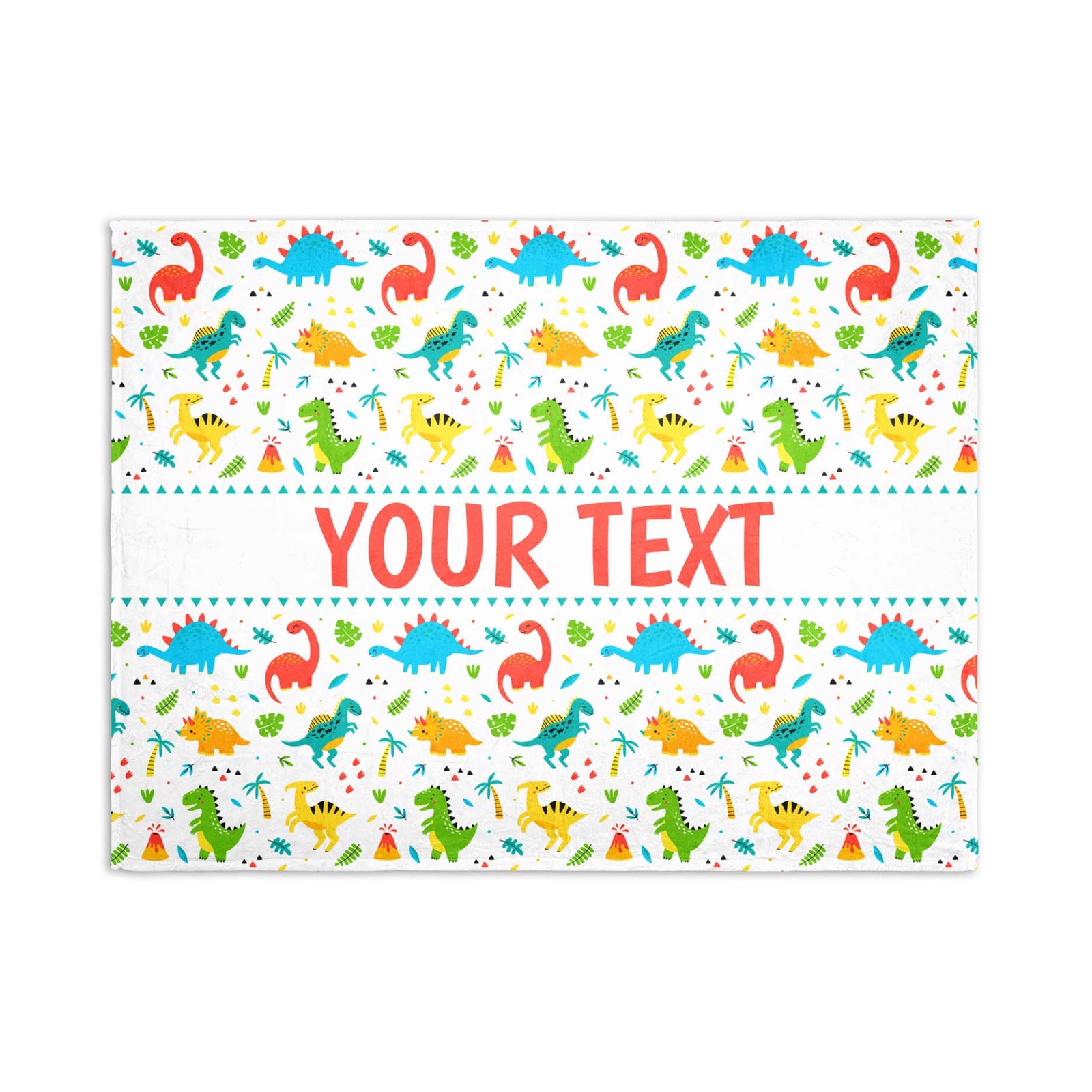Personalized Blanket - Dinosaurs - 30" x 40"
