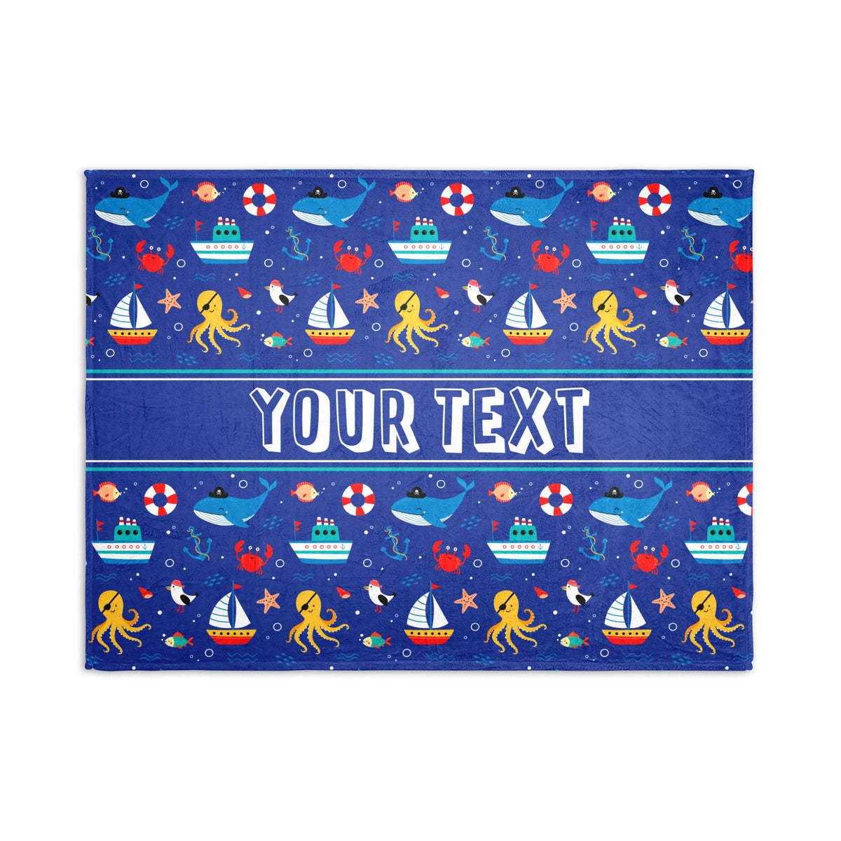 Personalized Blanket - Nautical - 30" x 40"