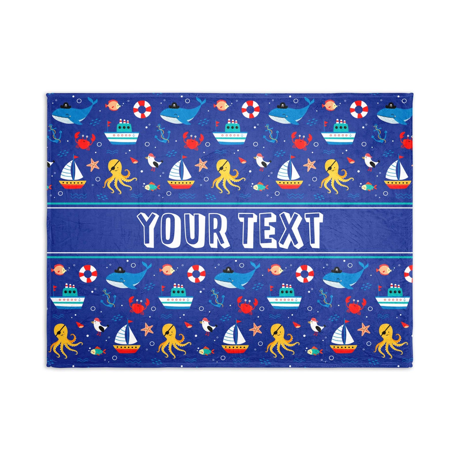 Personalized Blanket - Nautical - 30" x 40"