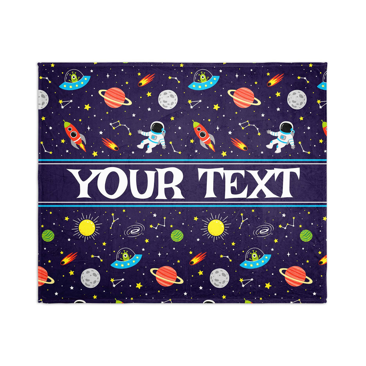 Personalized Blanket - Space - 50" x 60"