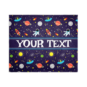 Personalized Blanket - Space - 50" x 60"