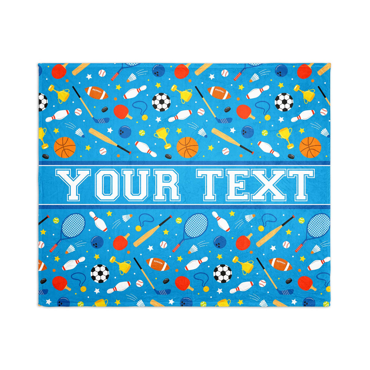 Personalized Blanket - Sports - 50" x 60"