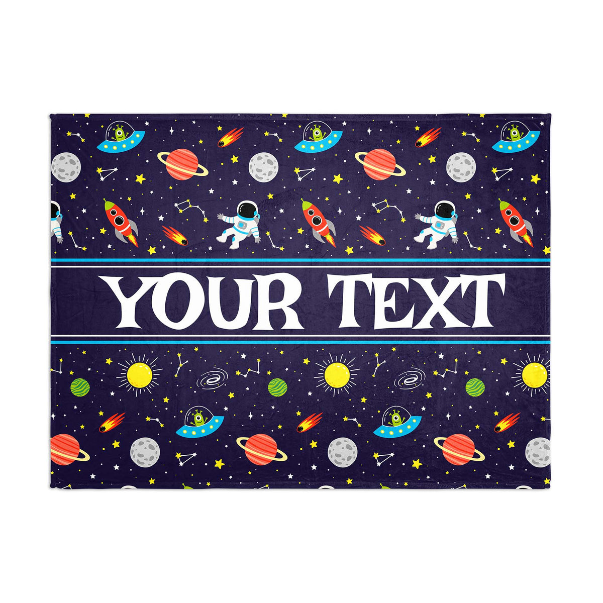 Personalized Blanket - Space - 60" x 80"