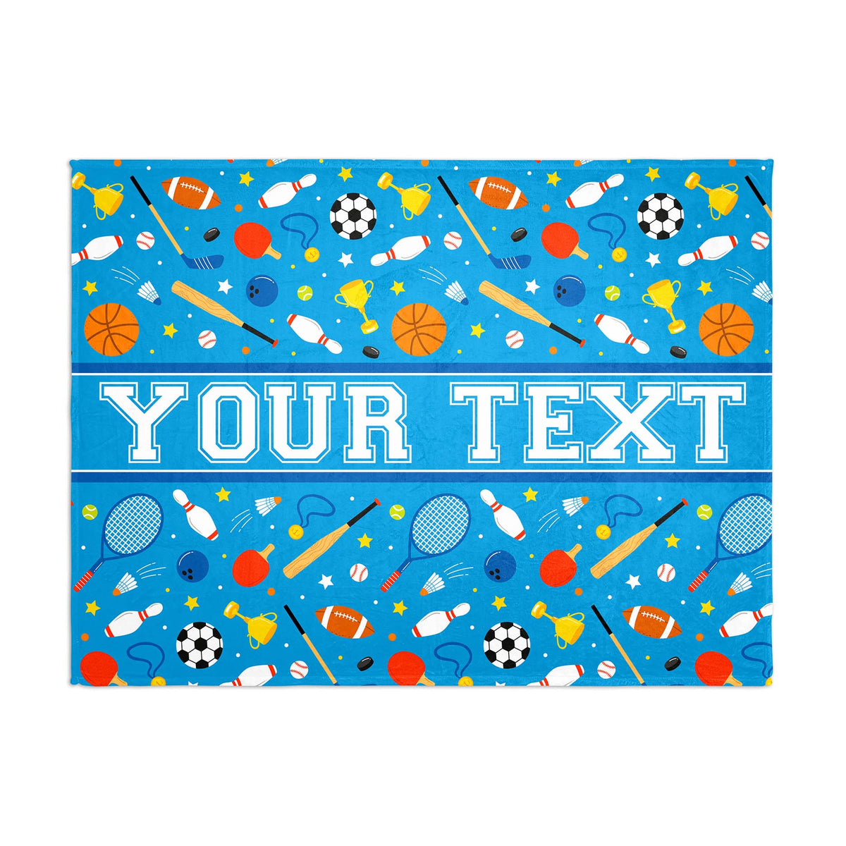 Personalized Blanket - Sports - 60" x 80"