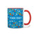 Personalized Red Accent Mug - Sports - 11 Ounces