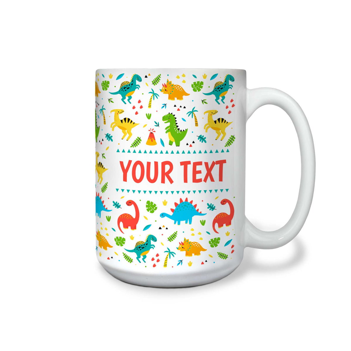 Personalized Mug - Dinosaurs - 15 Ounces