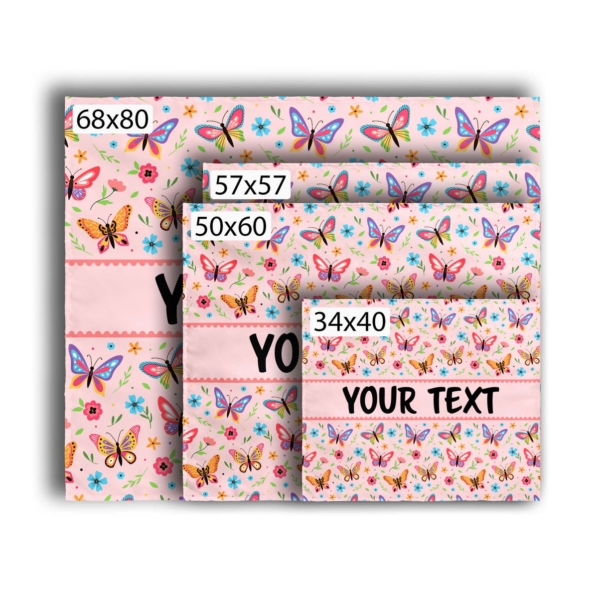 Personalized Tapestry - Butterflies - All Sizes