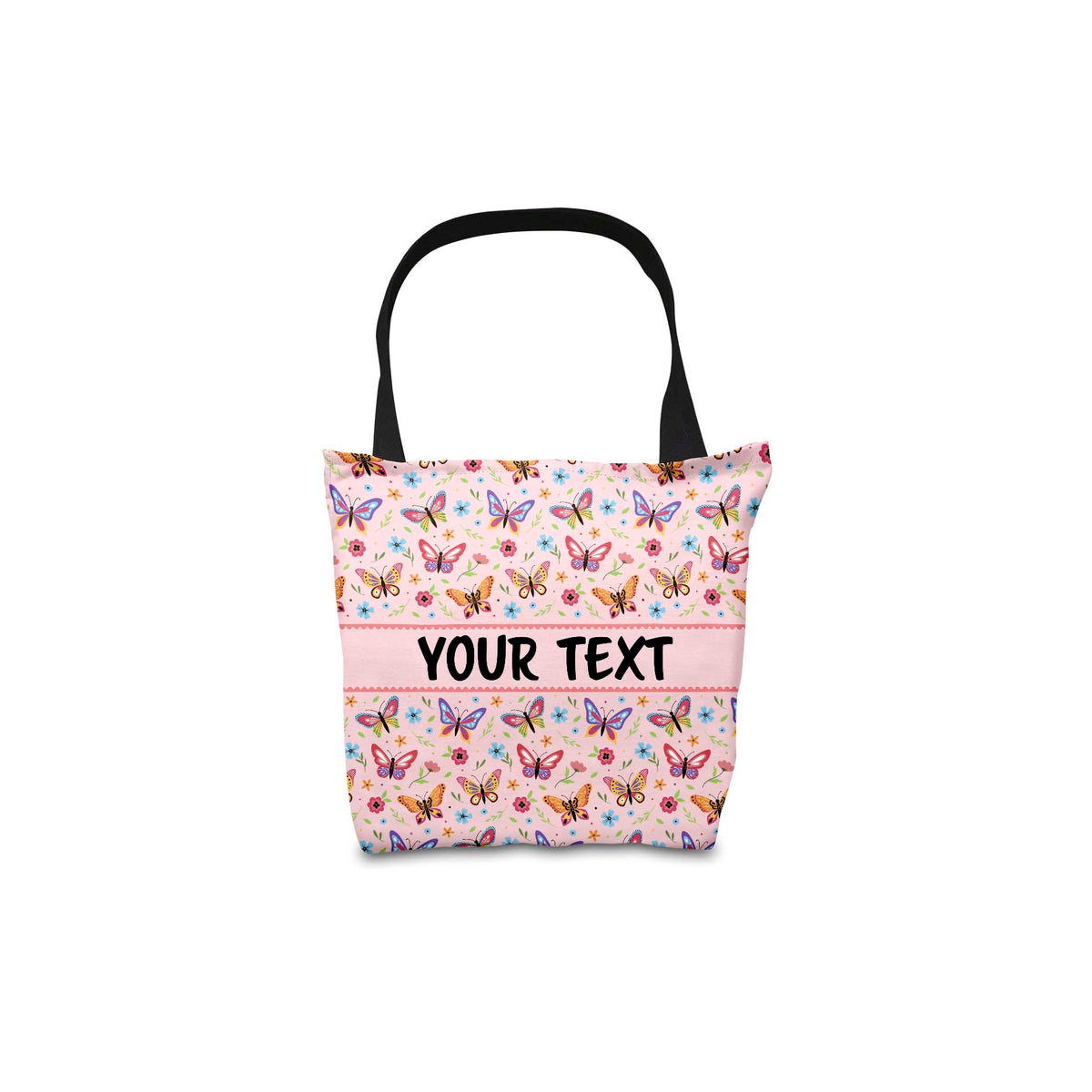 Personalized Tote Bag - Butterflies - 13" x 13"
