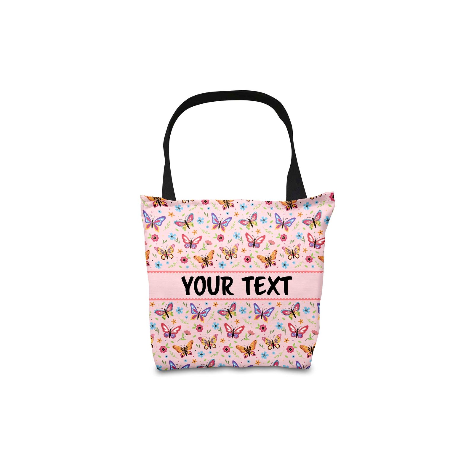 Personalized Tote Bag - Butterflies - 13" x 13"