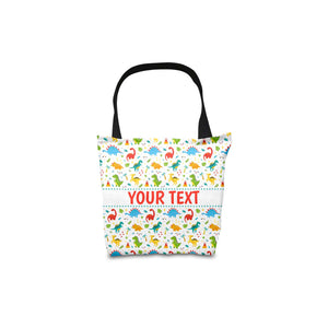 Personalized Tote Bag - Dinosaurs - 13" x 13"