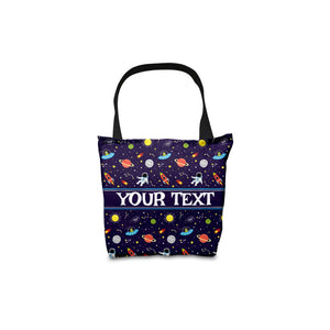 Personalized Tote Bag - Space - 13" x 13"