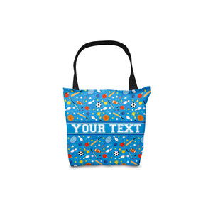 Personalized Tote Bag - Sports - 13" x 13"