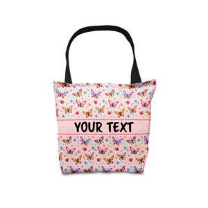 Personalized Tote Bag - Butterflies - 16" x 16"