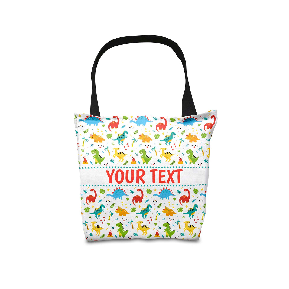 Personalized Tote Bag - Dinosaurs - 16" x 16"