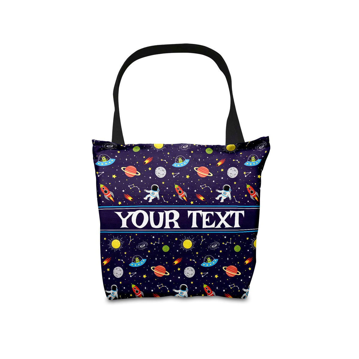Personalized Tote Bag - Space - 16" x 16"