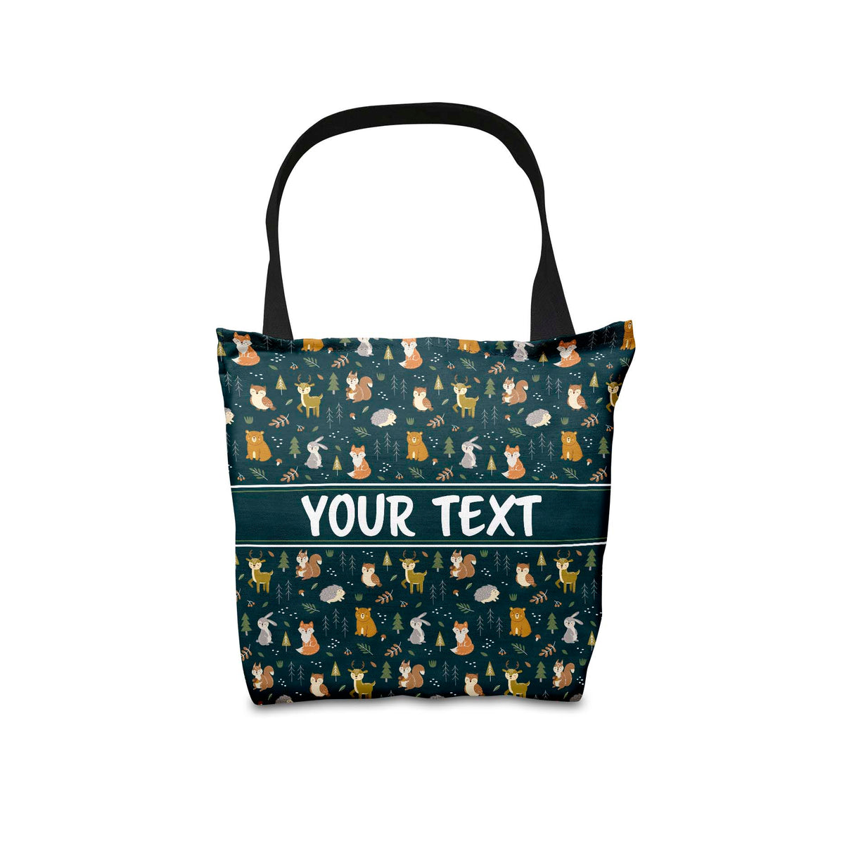 Personalized Tote Bag - Woodland Creatures - 16" x 16"