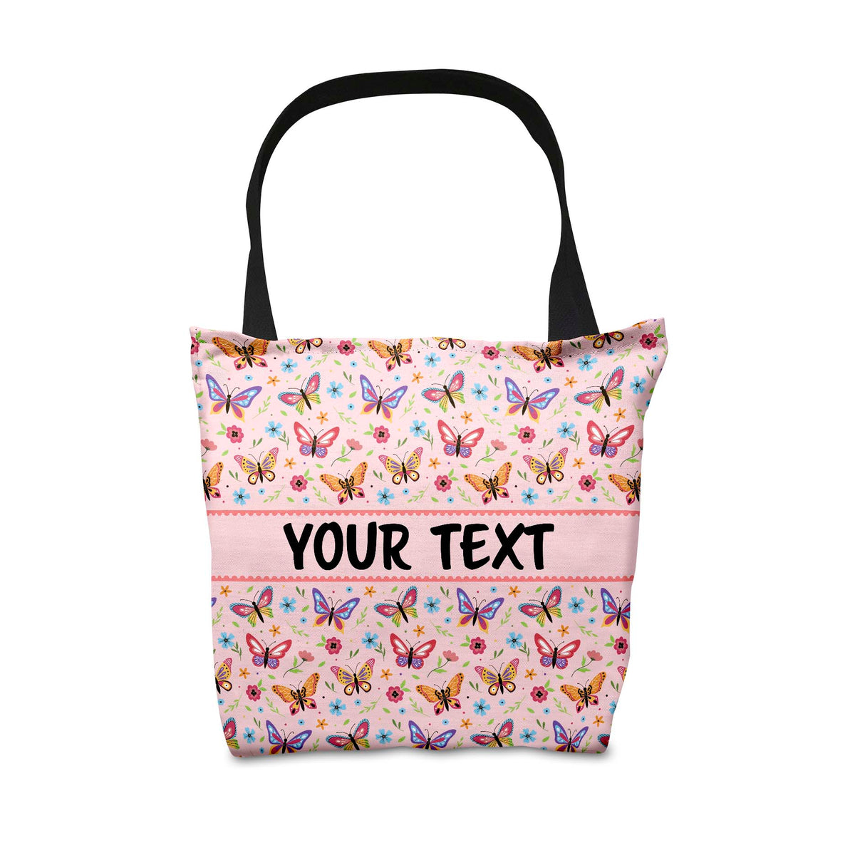 Personalized Tote Bag - Butterflies - 18" x 18"