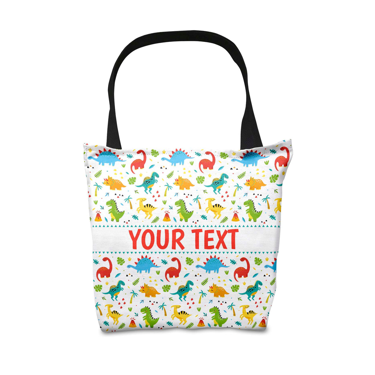 Personalized Tote Bag - Dinosaurs - 18" x 18"
