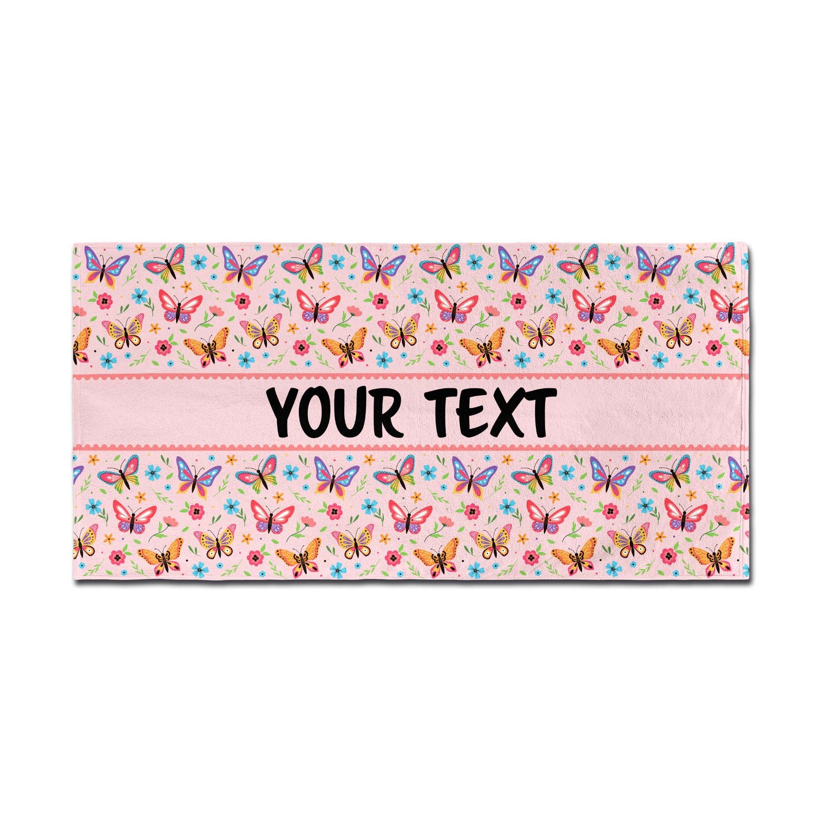 Personalized Towel - Butterflies - 30" x 60"