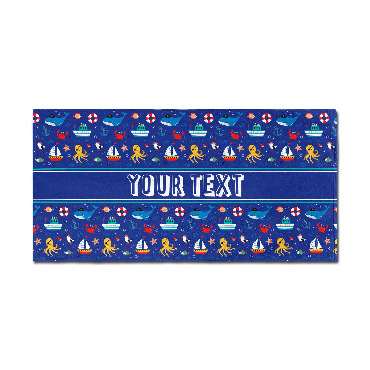 Personalized Towel - Nautical - 30" x 60"